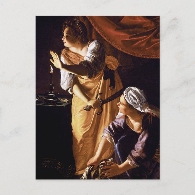 Artemisia Gentileschi Postkarte (Vorderseite)