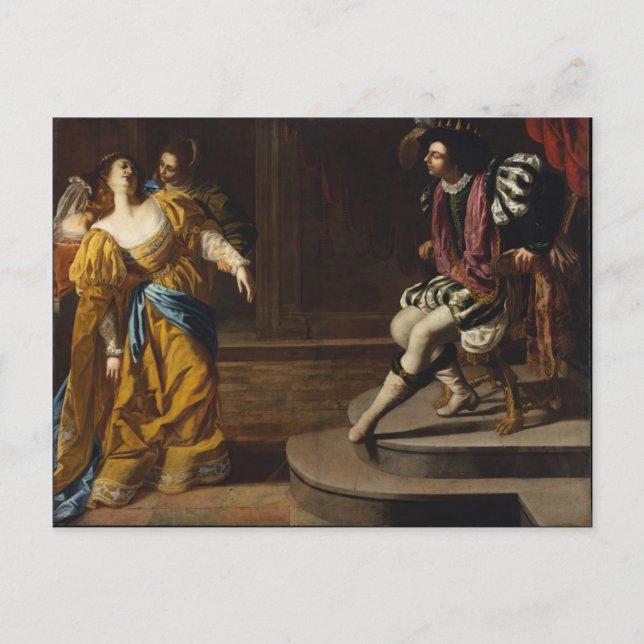 Artemisia Gentileschi Postkarte (Vorderseite)