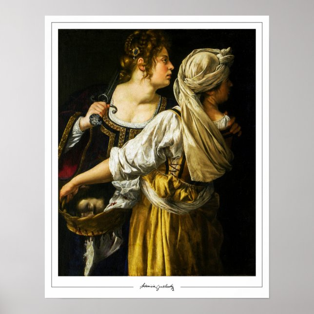 Artemisia Gentileschi Zedign Poster d'art #3 (Devant)
