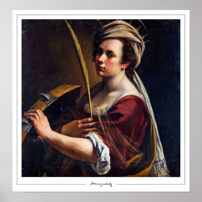 Artemisia Gentileschi Zedign Poster d'art #4 (Devant)