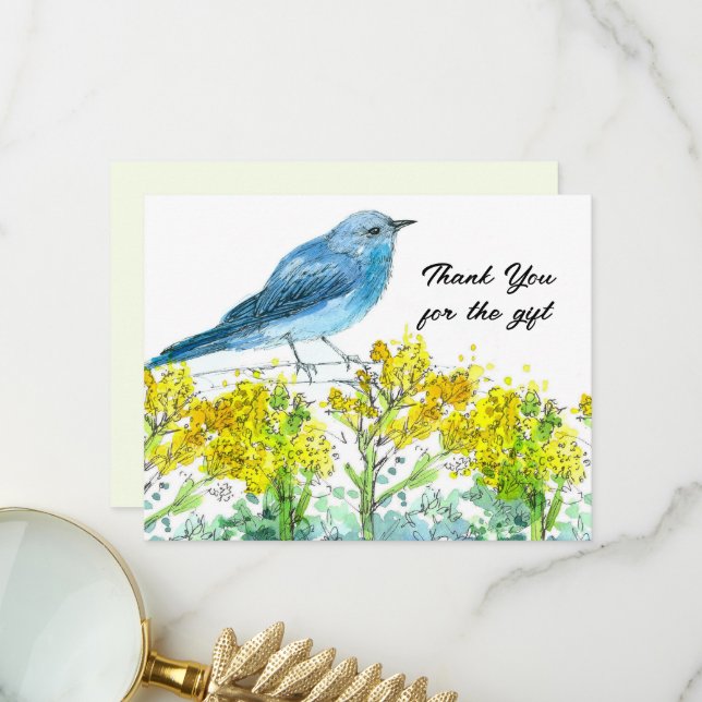 Artemisia Merci pour le cadeau Bluebird (Devant/Arrière en situation)