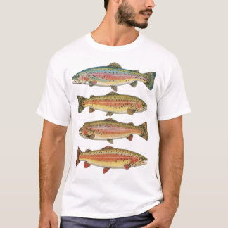Arten im Fluss: Regenbogenforelle T-Shirt