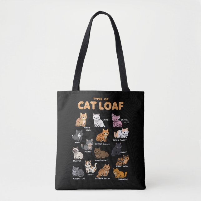 Arten Katzen Loaf Niedlich Kitten Kawaii Katzen Li Tasche (Vorderseite)
