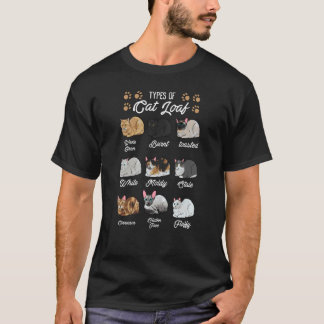 Arten von Cat Loaf Katzen Kitty Kätzchen Katze Cat T-Shirt