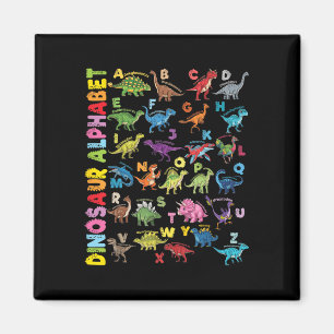Arten von Dinosauriern Alphabet A-z ABC Dino Ident Magnet