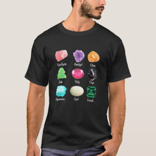 Arten von Kristallen Kristallheilung Spirituelle K T-Shirt