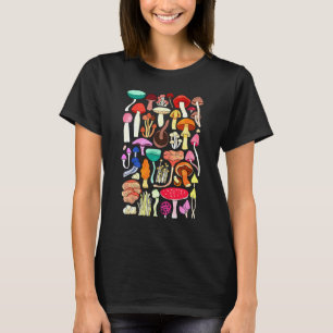 Arten Von Pilzen Essen Natur Wald Pilze Vegan T-Shirt