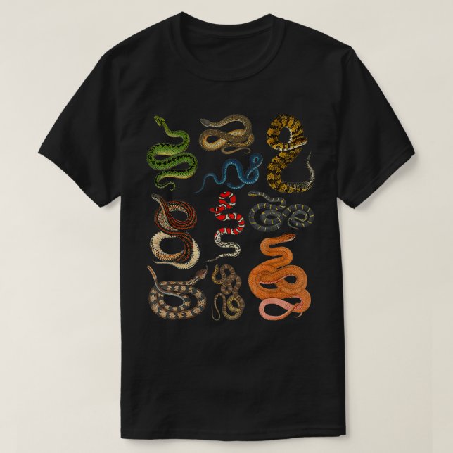 Arten von Schlangen Herpetologe Kinder Junge T-Shirt (Design vorne)