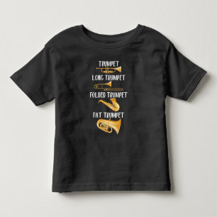 Arten von Trumpets Player Music Instrument Musiker Kleinkind T-shirt