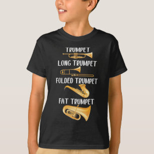 Arten von Trumpets Player Music Instrument Musiker T-Shirt