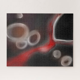 Arterielle Motive: Abstrakt Schwarz, Weiß und Rot