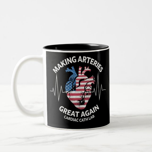 Arterien wieder großartig machen Herzkatheter-Labr Zweifarbige Tasse (Links)