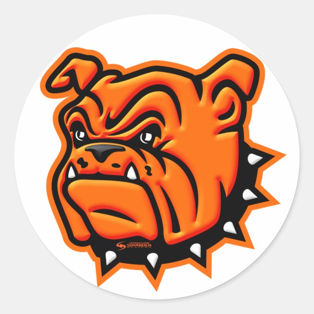 Artesia "Big Bulldog"-Aufkleber Runder Aufkleber (Vorderseite)