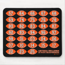 Artesia Bulldogs Football Staatsmeister-Mauspad