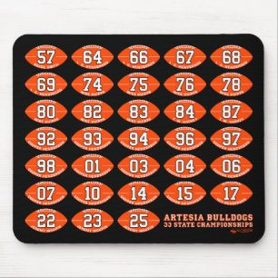 Artesia Bulldogs Football Staatsmeister-Mauspad Mousepad
