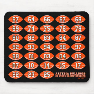 Artesia Bulldogs Football Staatsmeister-Mauspad Mousepad