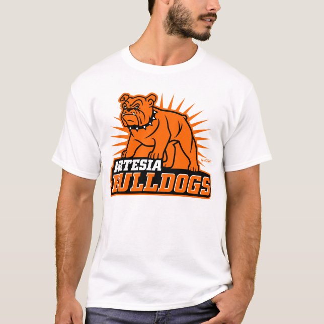 Artesia Bulldogs Primary Logo T - Shirt (Vorderseite)