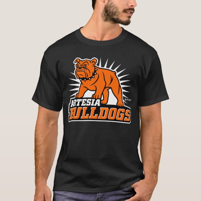 Artesia Bulldogs Primary Logo T - Shirt (Vorderseite)