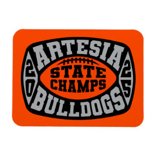 Artesia Bulldogs "Staatsmeister" Magnet