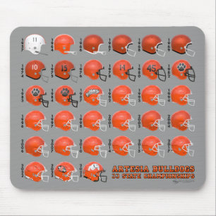 Artesia Bulldogs State-Champions-Helm-Mauspad Mousepad