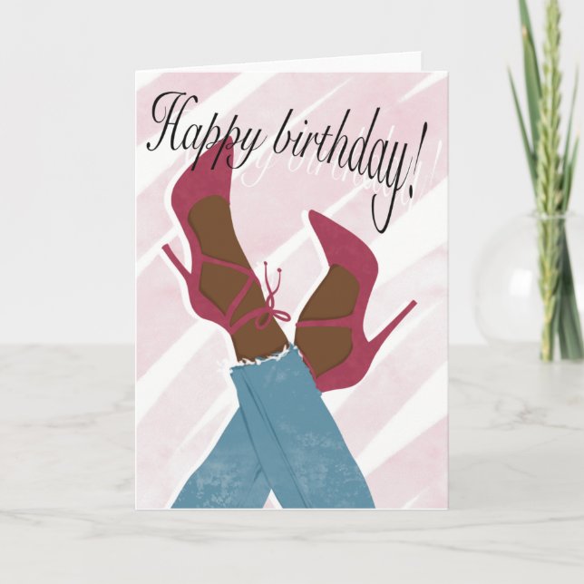 Artestro™ Happy Birthday Card für Frauen Ankündigung (Vorderseite)