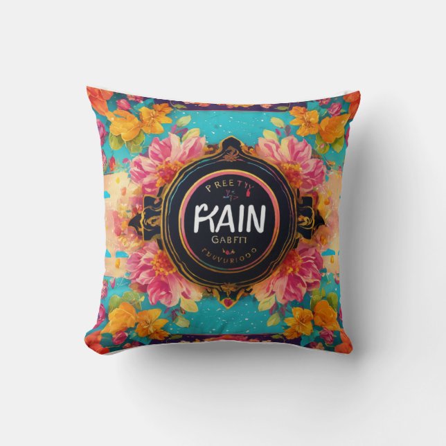"Artful Elegance: Modern Print Kissen" Kissen (Vorderseite)