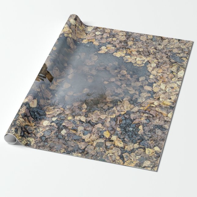Artful Leafy Fall Reflektion Küchentuch Geschenkpapier (Ungerollt)