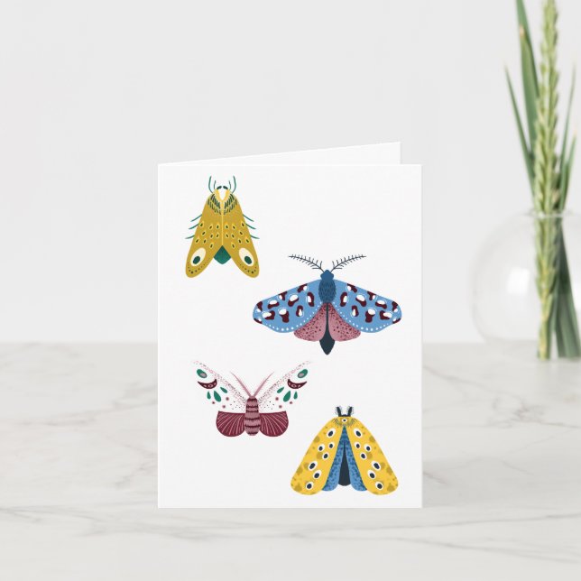 ARTFUL MOTHS BLANK CARD DANKESKARTE (Vorderseite)