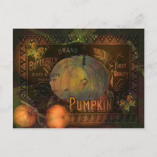 Artful Pumpkins Erntedank Feiertagspostkarte