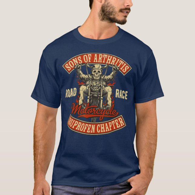 Arthritis Biker Motorrad Gang T - Shirt (Vorderseite)