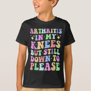 Arthritis in meinen Knie, aber immer noch bis unte T-Shirt