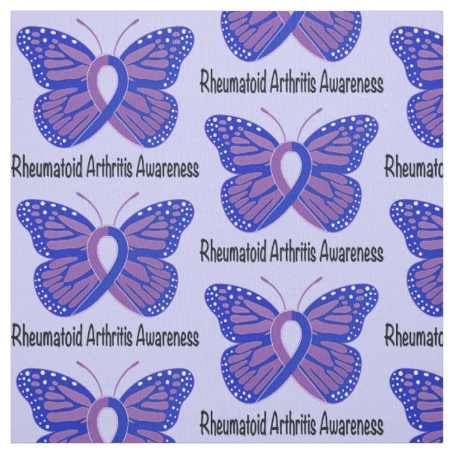 Arthritis-Schmetterlings-Bewusstseins-Band Stoff (Muster)