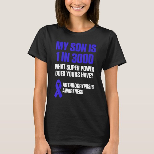 Arthrogryposis Awareness Son Warrior Survivor 4 T-Shirt (Vorderseite)