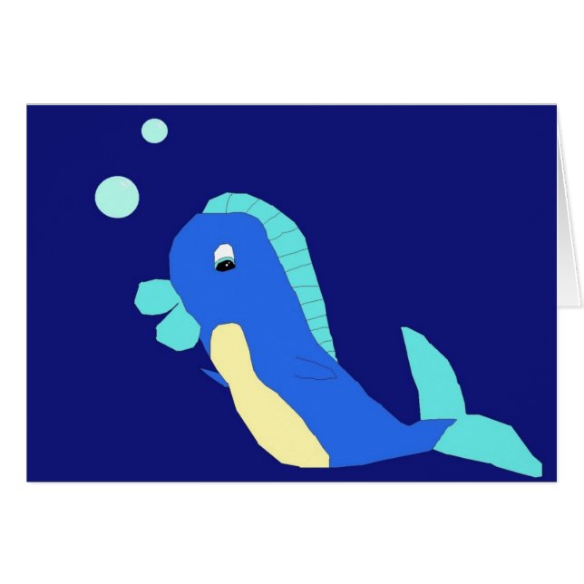 Arthur auf Blue Background card (Vorderseite (Horizontal))