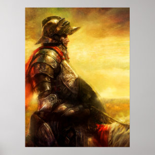 Arthur auf seinem Pferdeposter Poster