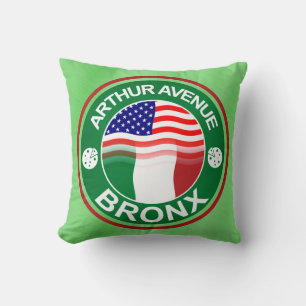 Arthur Ave Bronx Oreiller Italien Américain