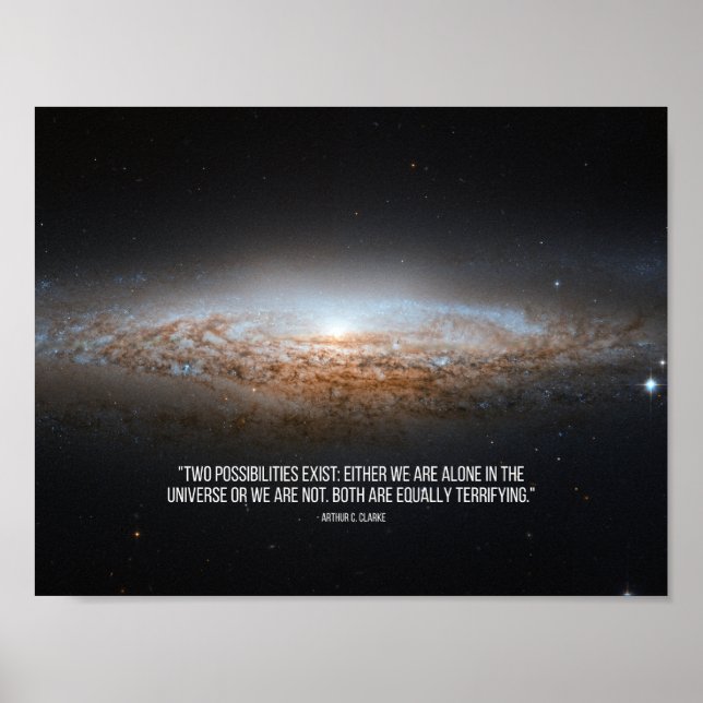 Arthur C. Clarke Quote Poster (Vorne)