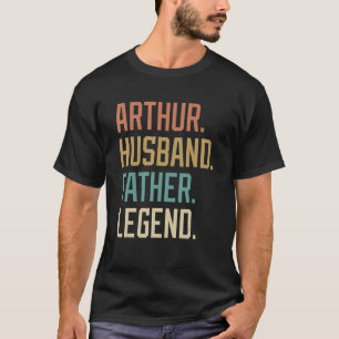 Arthur Husband Vater Legend Vatertag Retro T-Shirt