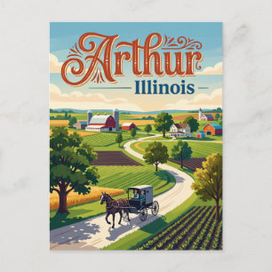 Arthur, Illinois Postkarte