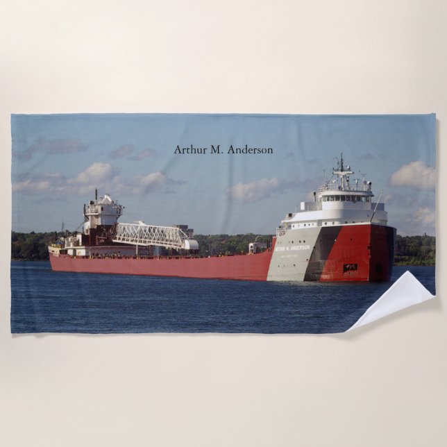Arthur M. Anderson Strandtuch (Vorderseite)