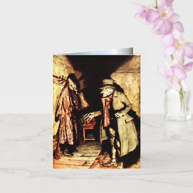 Arthur Rackham - A Christmas Carol - Grumpy Karte (Orchidee)