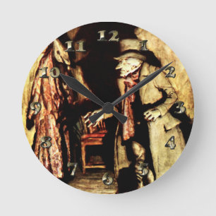 Arthur Rackham - A Christmas Carol - Grumpy Runde Wanduhr