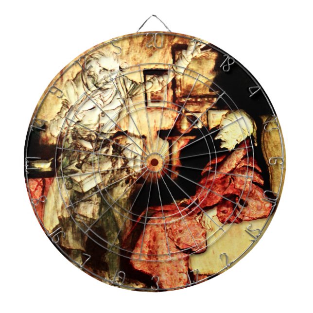 Arthur Rackham - A Christmas Carol - Scrooge Dartscheibe (vorne)