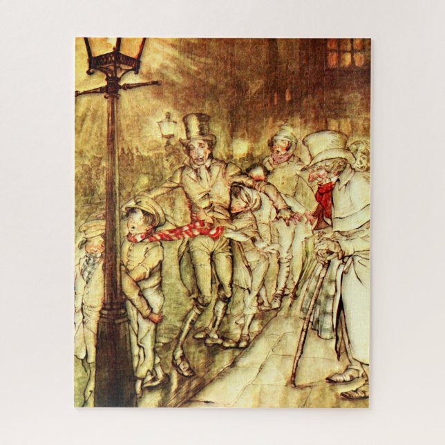 Arthur Rackham - A Christmas Carol - Street (Vertikal)