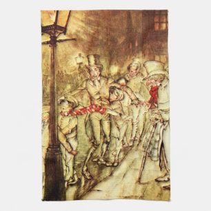 Arthur Rackham - A Christmas Carol - Street Geschirrtuch