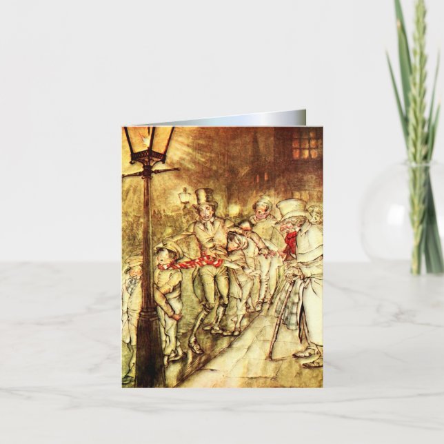 Arthur Rackham - A Christmas Carol - Street Karte (Vorderseite)