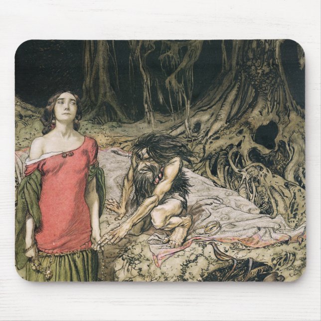 Arthur Rackham | das Anflehen von Grimhilde, die Mousepad (Vorne)