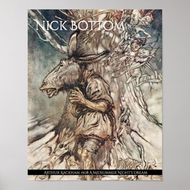 Arthur Rackham: Der Traum der Sommernacht Poster (Vorne)