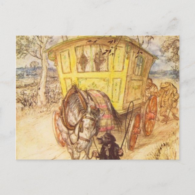 Arthur Rackham - Der Wind in den Willows Postkarte (Vorderseite)