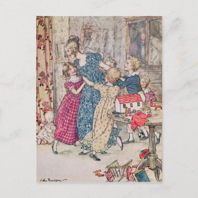 Arthur Rackham | Eine gerötete und boisteröse Grup Postkarte (Vorderseite)